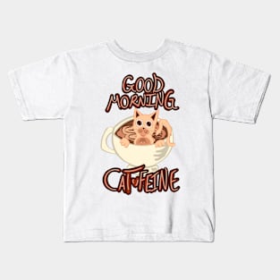 Good Morning Cat•Feine V17 Kids T-Shirt